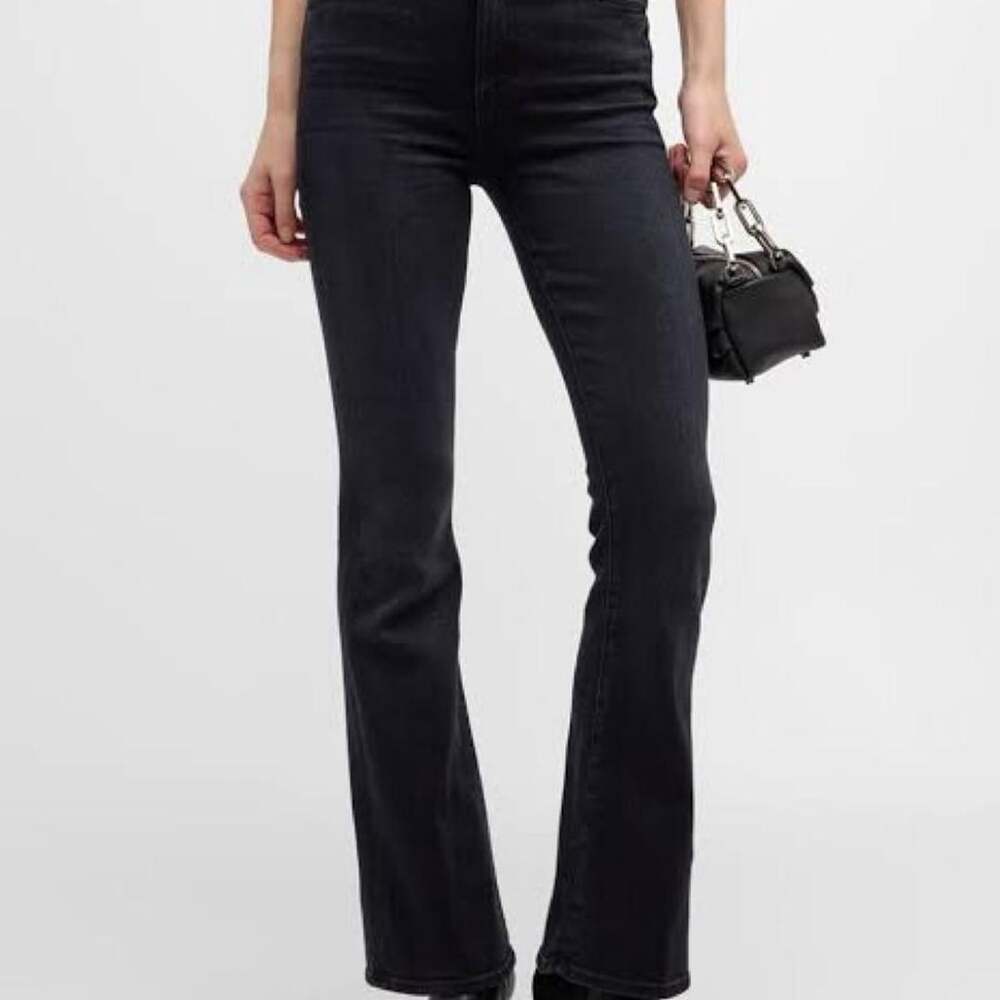 MOTHER The Weekender Jeans Size 28 Deep End Black Flare Denim